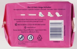 Lil-lets Super Maxi Thick Unscented Pads with Wings 8pk