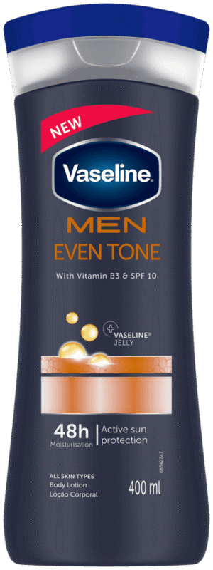 image-0 Vaseline MEN Men Even Tone Moisturizing Body Lotion for All Skin Types 400ml