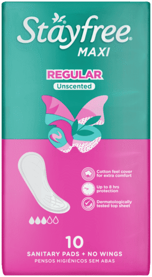 Stayfree Maxi Regular Sanitary Pads 10pk