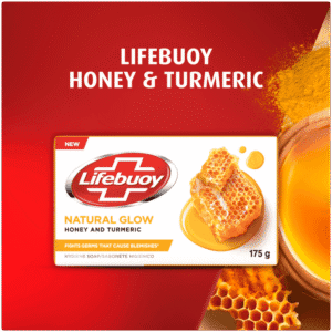 Lifebuoy Natural Glow Honey and Turmeric Hygiene Soap Bar 175g