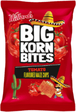 Willards Big Korn Bites Tomato Flavoured Maize Chips 120g