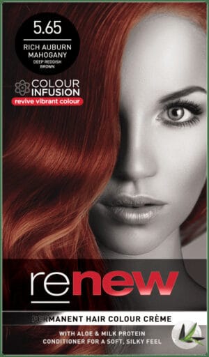 Renew Rich Auburn Mahogany Permanent Hair Colour Creme 50ml