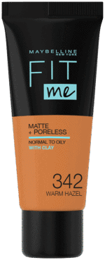 Maybelline Fit Me Warm Hazel Matte & Poreless Foundation 30ml