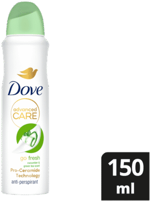 Dove Advanced Care Go Fresh Cucumber & Green Tea Go Fresh Anti-Perspirant Body Spray 150ml