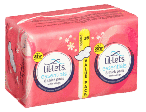 Lil-lets Essentials Scented Pads 16s