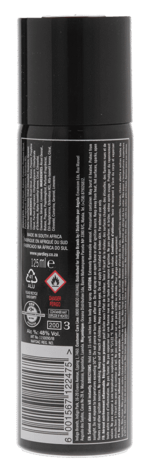 Yardley English Blazer Black Deodorant Spray 125ml