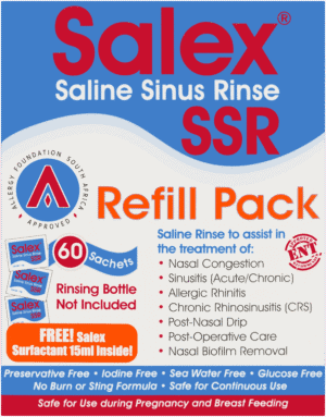 Salex Saline Sinus Rinse Refill Pack 60 x 1.6g