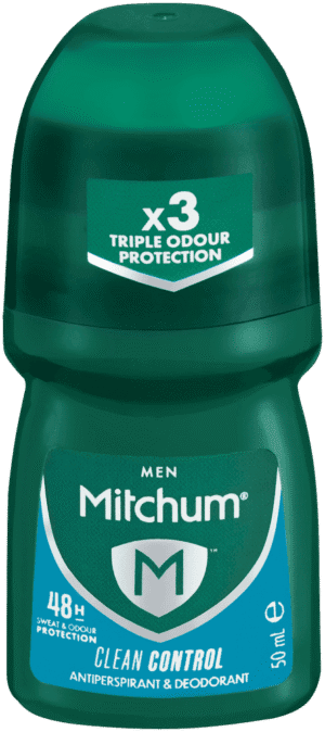 Mitchum Men Clean Control Antiperspirant & Deodorant Roll-On 50ml