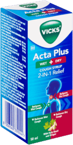 Vicks Acta Plus Wet & Dry Cough Syrup 50ml