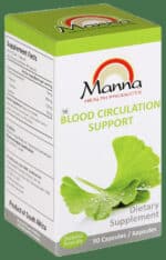 Manna Blood Circulation Support Dietary Supplement Capsules 90pk