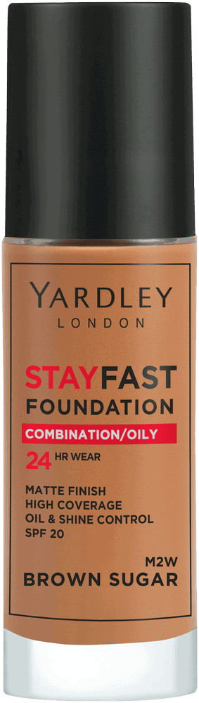 Yardley Stayfast Brown Sugar SPF 20 24HR Foundation 30ml