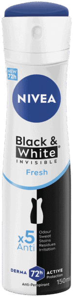 Nivea Black & White Invisible Fresh Anti-Perspirant Aerosol 150ml