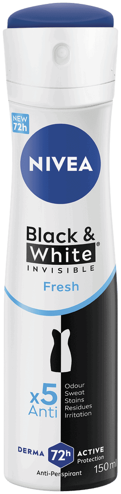 Nivea Black & White Invisible Fresh Anti-Perspirant Aerosol 150ml
