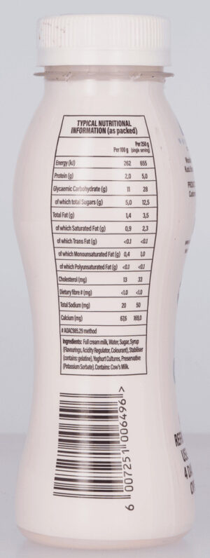 First Choice Strawberry Flavoured Low Fat Drinking Dairy Snack 250g