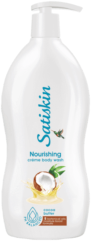 Satiskin Cocoa Butter Crème Body Wash 1L