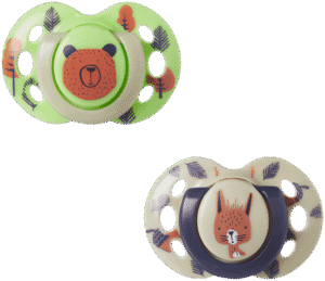 Tommee Tippee Fun Friends 6-18 Months Orthodontic Soothers 2pk
