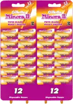 Gillette Minora ll Disposable Razors 24pk