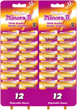 Gillette Minora ll Disposable Razors 24pk