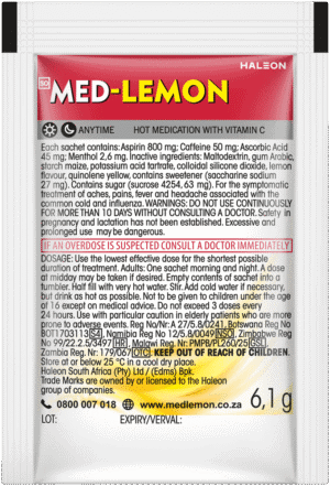 image-0 Med-lemon Original Flavour Hot Medication 6.1g