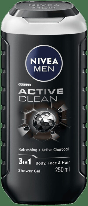 Nivea MEN Active Clean 3-in-1 Shower Gel 250ml