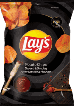 Lay's Sweet & Smokey American BBQ Flavour Potato Chips 36g