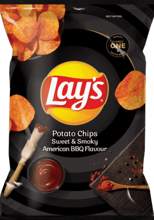 Lay's Sweet & Smokey American BBQ Flavour Potato Chips 36g