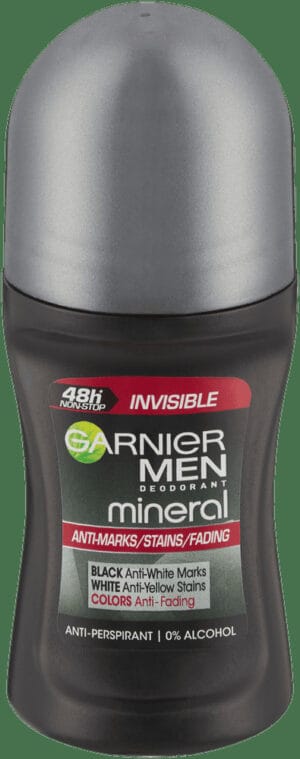 Garnier Men Invisible Black White & Colours Anti-Perspirant Roll-On 50ml