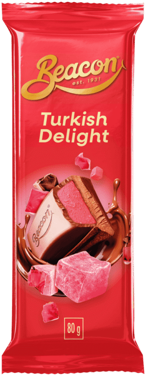 Beacon Turkish Delight Chocolate Slab 80g