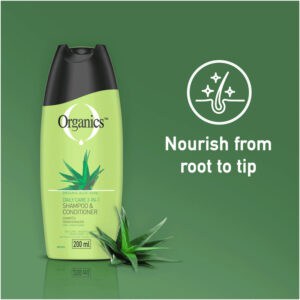 Organics Aloe Vera Daily Hair Care 2in1 Shampoo and Conditioner 200ml
