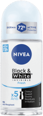 Nivea Black & White Invisible Fresh Anti-Perspirant Roll-On 50ml