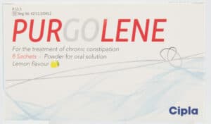 Purgolene Lemon Flavour Chronic Constipation Treatment Powder 8pk