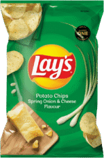 Lay's Spring Onion & Cheese Flavoured Potato Chips 120g