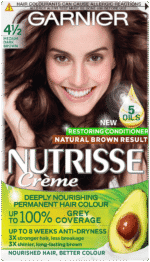 Garnier Nutrisse Créme Medium Dark Brown 4 1/2 Deeply Nourishing Permanent Hair Colour 1pk