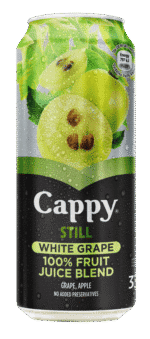 Cappy White Grape 100% Still Fruit Juice Blend 330ml