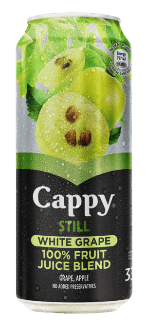 Cappy White Grape 100% Still Fruit Juice Blend 330ml