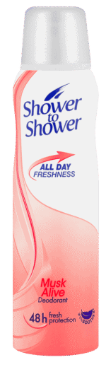 Shower To Shower Musk Alive Deodorant 150ml