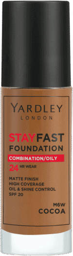 Yardley Stayfast Cocoa SPF 20 24HR Foundation 30ml