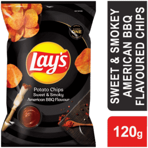 Lay's Sweet & Smoky American BBQ Flavour Potato Chips 120g