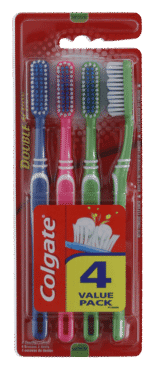 Colgate Double Action Medium Toothbrush 4s