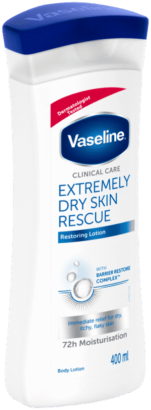 Vaseline Clinical Care Extremely Dry Skin Rescue Fragrance Free Body Lotion 400ml