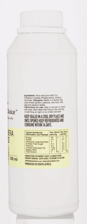 Nature's Choice Aloe Vera Juice 500ml