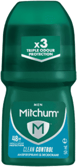 Mitchum Men Clean Control Antiperspirant & Deodorant Roll-On 50ml