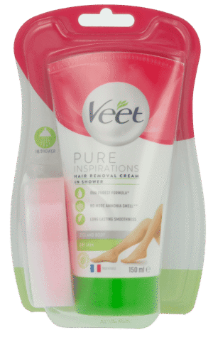 Veet Pure Inspirations In Shower Hair Removal Cream for Dry Skin 150ml