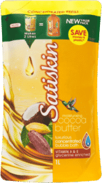 Satiskin Moisturising Cocoa Butter Concentrated Bubble Bath Refill 1L