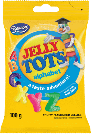 Beacon Jelly Tots Alphabet Fruity Flavoured Jellies 100g