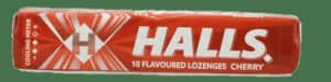 Halls Cherry Lozenges 10s