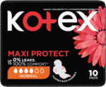 Kotex Maxi Normal Sanitary Pads with Wings 10pk