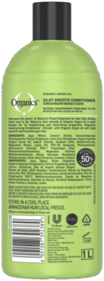 Organics Silky Smooth Argan Oil Hair Smoothing Conditioner 1000ml
