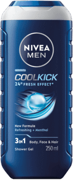 Nivea MEN Cool Kick 3-In-1 Shower Gel 250ml