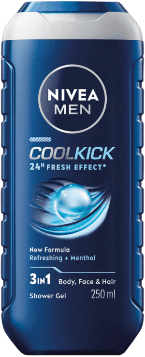 Nivea MEN Cool Kick 3-In-1 Shower Gel 250ml